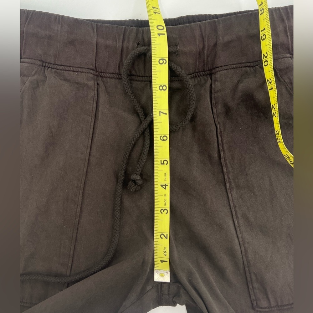 Bella Dahl Dark Quartz Brown Drawstring Pocket Jogger Ankle Pants S Small - Picture 8 of 10